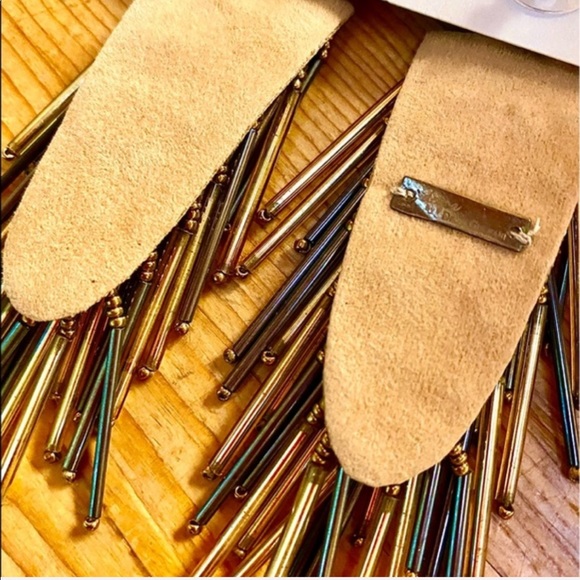 🌺🎉HP🎉🌺 NWT Deepa Beaded Gold Statement Earrings - Picture 16 of 16